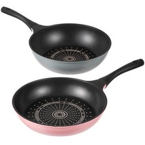 코멧 키친 다이아몬드 코팅 후라이팬 궁중팬 세트, 프라이팬 28cm + 궁중팬 28cm