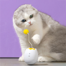 딩동펫 고양이 자동 계란 오뚝이, 화이트