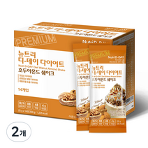 뉴트리디데이 다이어트 호두아몬드 쉐이크 14p, 350g, 2개