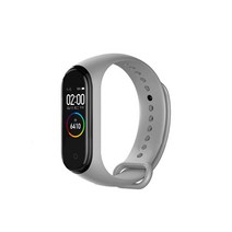 디씨네트워크 샤오미 미밴드3/4/ 호환 컬러 스트랩 기본형, 그레이, 1개