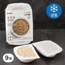밥이야 밥맛밥라이트 현미밥 (냉동), 200g, 9개