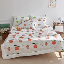 라몬떼 허니팝 시어서커 홑이불 패드 겸 카페트 베개커버 세트