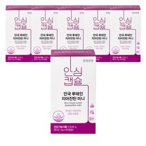 안국건강 루테인 지아잔틴 미니, 60캡슐, 5개