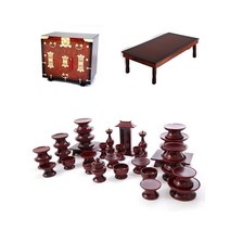 남원 문화재 오리목 제기 37p + 남원 앞닫이 제기 보관함 + 남원 춘향골 직교자상 80-120, 1세트, 제기 37p + 보관함 + 직교자상