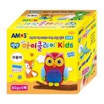아모스 아이클레이 KIDS 5p, 주황, 80g