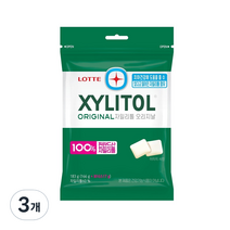롯데자일리톨 오리지날 껌 리필, 3개, 183g