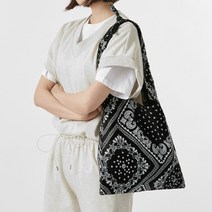 애드에딧 링 페이즐리 숄더 에코백