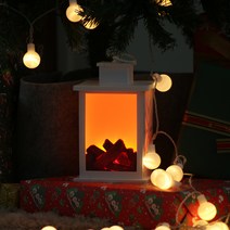 파인블루 LED 벽난로 무드등 핸디형, 혼합색상