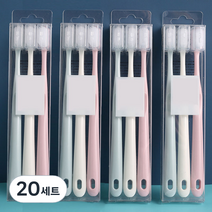 쁘띠마인 나노 마카롱 패밀리 삼색 칫솔 3종 세트, 20세트, 3개