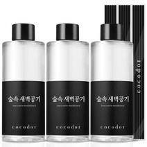 코코도르 디퓨저 리필액 3개 + 리드스틱 15개입, 숲속새벽공기, 200ml