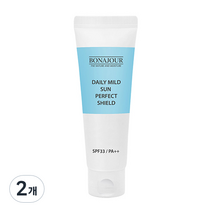 보나쥬르 데일리 마일드 썬 퍼펙트 쉴드, 35ml, 2개