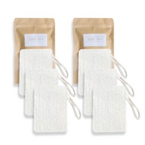 리브리아 친환경 미니 사각 천연수세미, 2개, 3개입