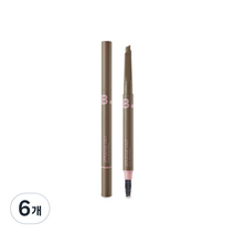 바닐라코 비바이바닐라 스머지 아웃 디테일 브로우 펜슬 0.3g, 6개, 02 애쉬 그레이