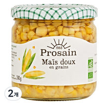 프로상 유기농 스위트 옥수수콘 통조림, 345g, 2개