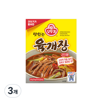 오뚜기 맛있는 육개장, 38g, 3개