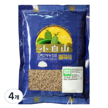 소백산영농조합 유기농 현미, 1kg, 4개
