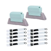 OON 다용도 틈새 청소솔 10p + 쓱싹 창틀 브러쉬 2p 세트, 민트(창틀 브러쉬), 1세트