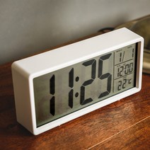 오리엔트 심플 빅 멀티 클락 디지털 탁상시계 OT1583MF, 화이트