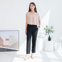 캐럿 여성 링클프리 쿨링 크롭 슬랙스