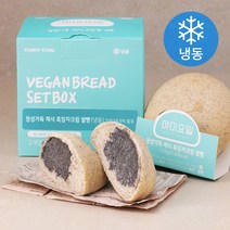 야미요밀 정성가득 채식 흑임자크림 쌀빵 3개입 (냉동), 330g, 1개