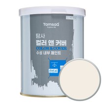 탐사 컬러앤커버 실내벽면용 수성 페인트 파우더리 1L, 파우더리 화이트
