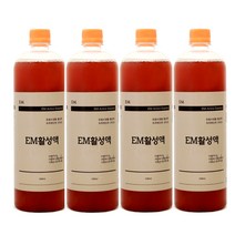 이엠그린 EM활성액 본품, 1000ml, 4개