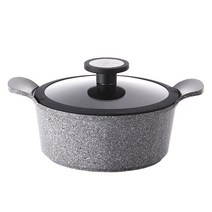네오플램 인덕션 엑스트리마 뽀떼 IH 블랙링 양수냄비, 20cm, 블랙