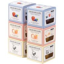프레벨롱 국산 과일퓨레 6팩 세트, 사과, 사과복숭아, 사과블루베리, 100g, 1세트