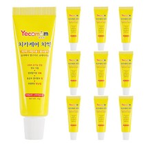 예꼬맘 주니어용 치카케어 미니치약 3단계 불소, 15g, 10개