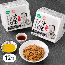 맑은물에 김석원 백태 낫또 6개입, 136.5g, 12개