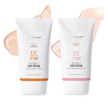 맥퀸뉴욕 유브이 데일리 선크림 SPF50+ PA+++ 매트 피니쉬 50g + 수분 50g, 1세트