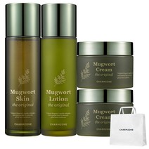 참존 인진쑥 디 오리지널 스킨 120ml + 로션 120ml + 크림 50ml x 2p + 쇼핑백 세트, 1세트