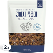 강아지특공대 강아지 수제간식 200g, 2개, 닭근위