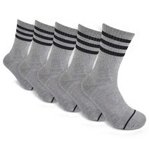 코삭 여성용 기능성 울트라 자이언트 스포츠 장목 양말 5p, 그레이