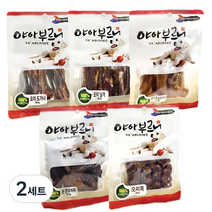 야아부르니 강아지 수제간식 A세트, 순한우허파, 돼지귀, 오리목뼈, 오리도가니, 오리날개, 2세트