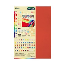아트메이트 양면색상지 4절 S주홍색 50p, 1개