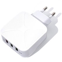 [멀티충전기] 에이투 3포트 퀄컴 QC 3.0 고속 USB 멀티 충전기 AR0101, 1개