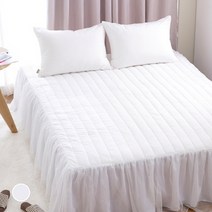 바자르 화이트 60수아사 침대스커트 매트리스커버