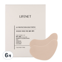 라이프넷 자외선 차단 골프 패치 2패치 x 5p, 17.5g, 6개