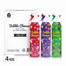 홈앤키즈 버블바스 클렌저 딸기 250ml + 블루베리 250ml + 사과 250ml, 4세트