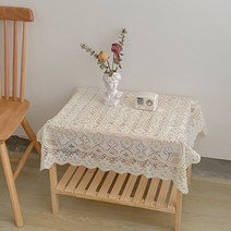 데이모드 클래식 홈카페 레이스 테이블 매트, 03, 120 x 120 cm