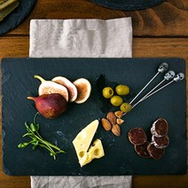 벨르디자인 스톤 직사각 플레이트, 블랙