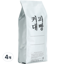 커피대빵 헤이즐넛향 원두커피, 홀빈(분쇄안함), 500g, 4개
