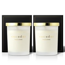 코코도르 소이캔들 미디움자, 프렌치라벤더, 220g, 2개