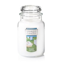 양키캔들 라지자, 클린 코튼, 623g, 1개