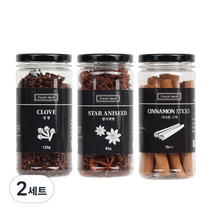 신선약초 뱅쇼만들기세트 시나몬스틱 15p + 팔각회향 80g + 정향 120g, 2세트