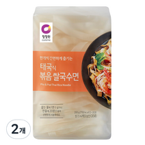 청정원 태국식 볶음 쌀국수면 7mm, 200g, 2개