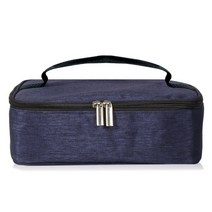 남녀공용 학생 직장인 미니 데일리 보온보냉 도시락 가방 런치백, 네이비