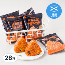 미트리 닭가슴살 구운 주먹밥 전주비빔 (냉동), 100g, 28개