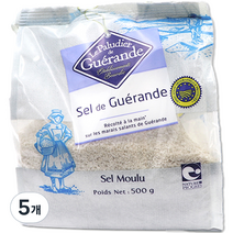 게랑드 가는토판 천일염, 500g, 5개